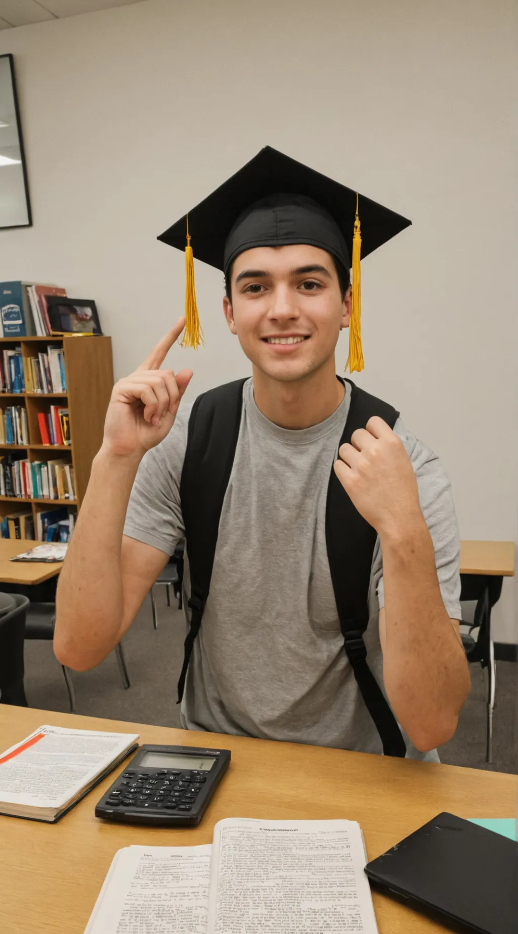 ai character: college trend background