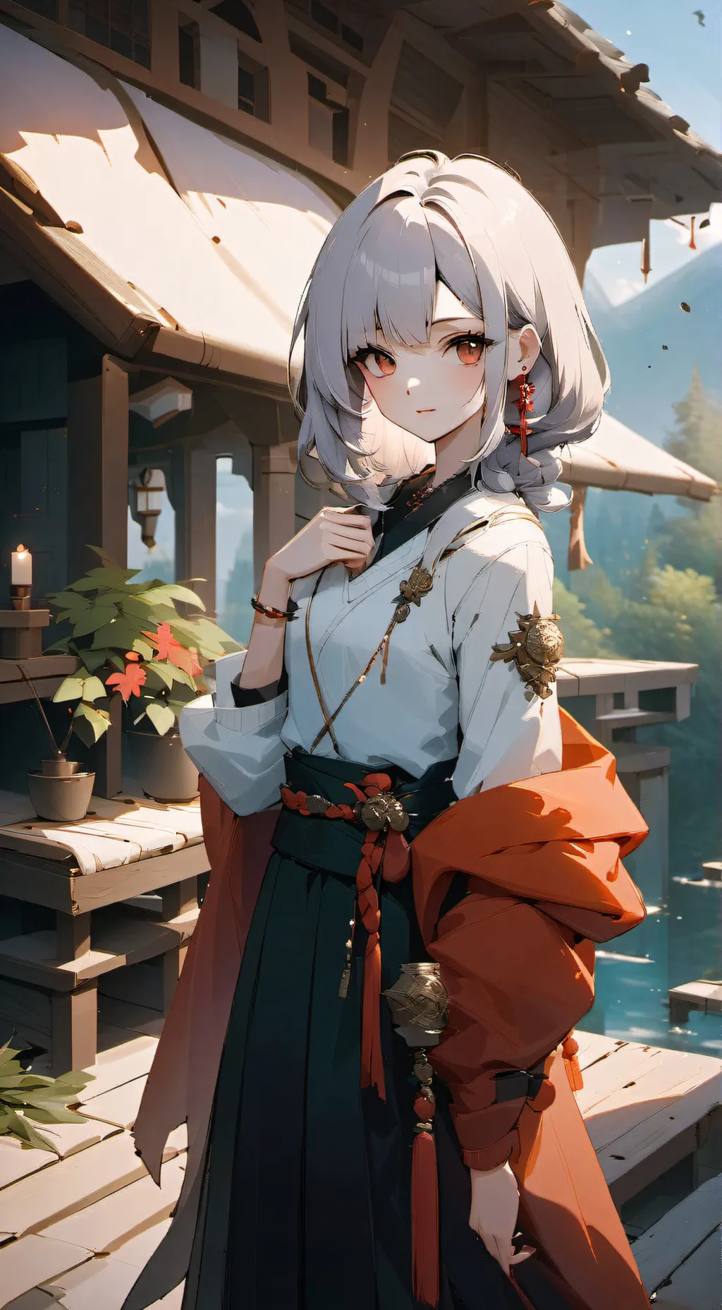 ai character: La chica background