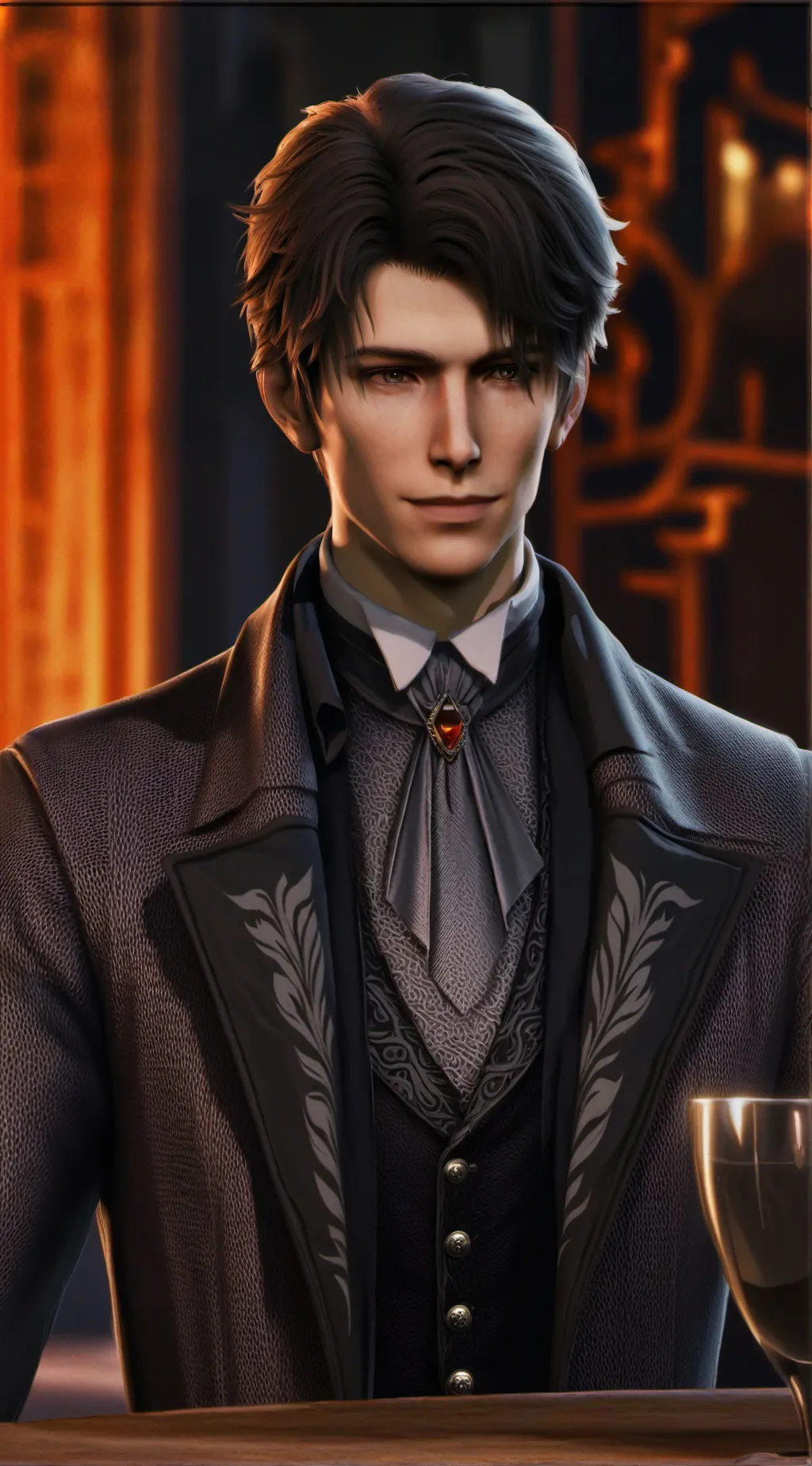 ai character: Santiago background