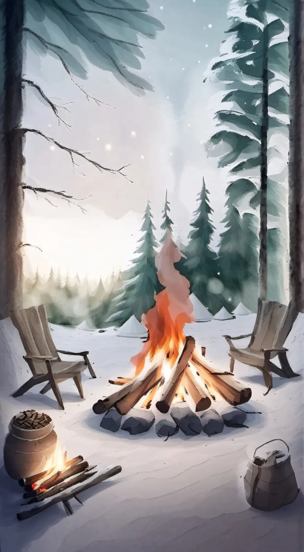 ai character: PJO Xmas background