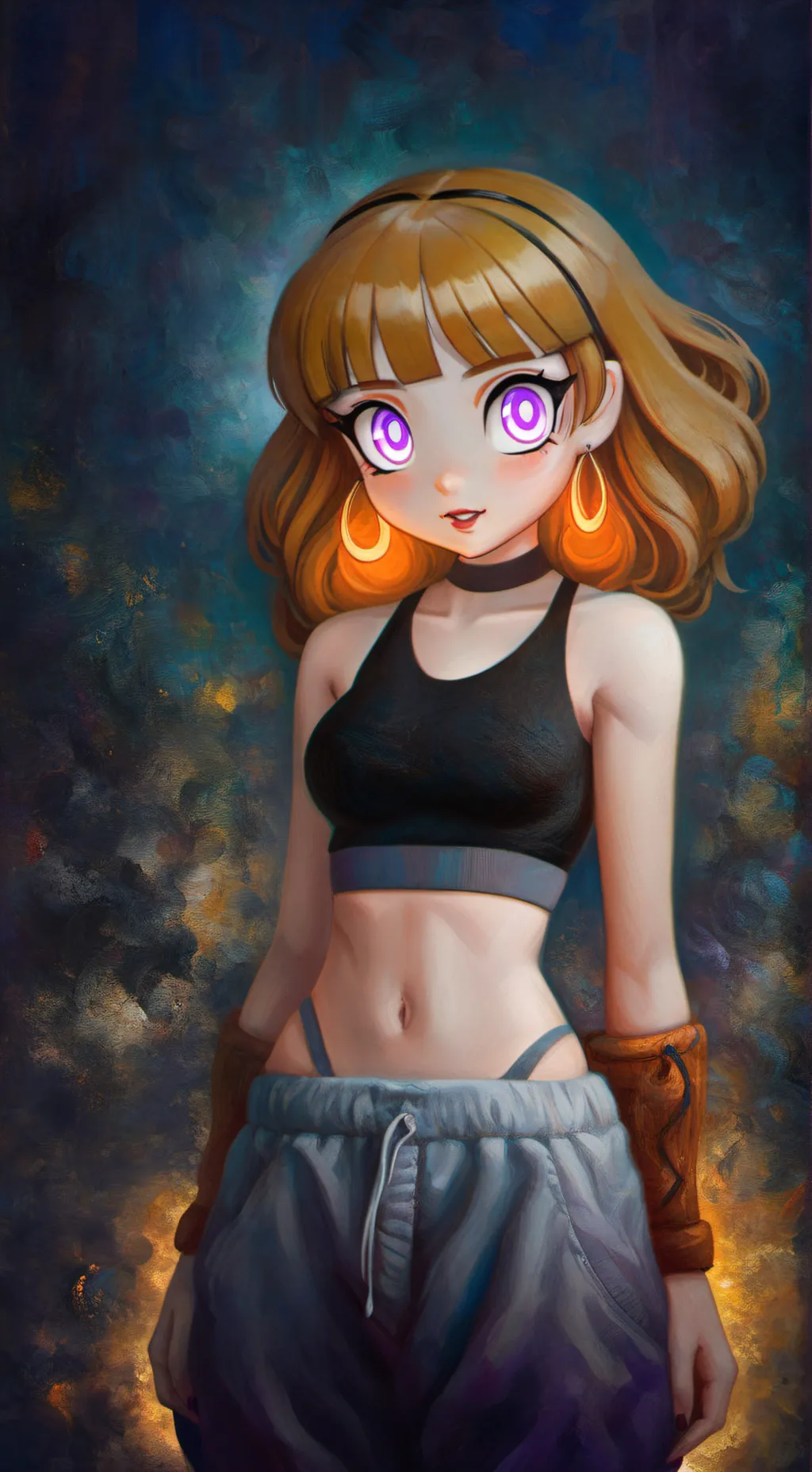 ai character: Mha Afton girl  background