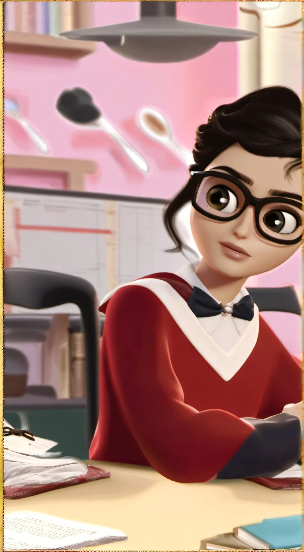 ai character: valery ,👩🏻 background