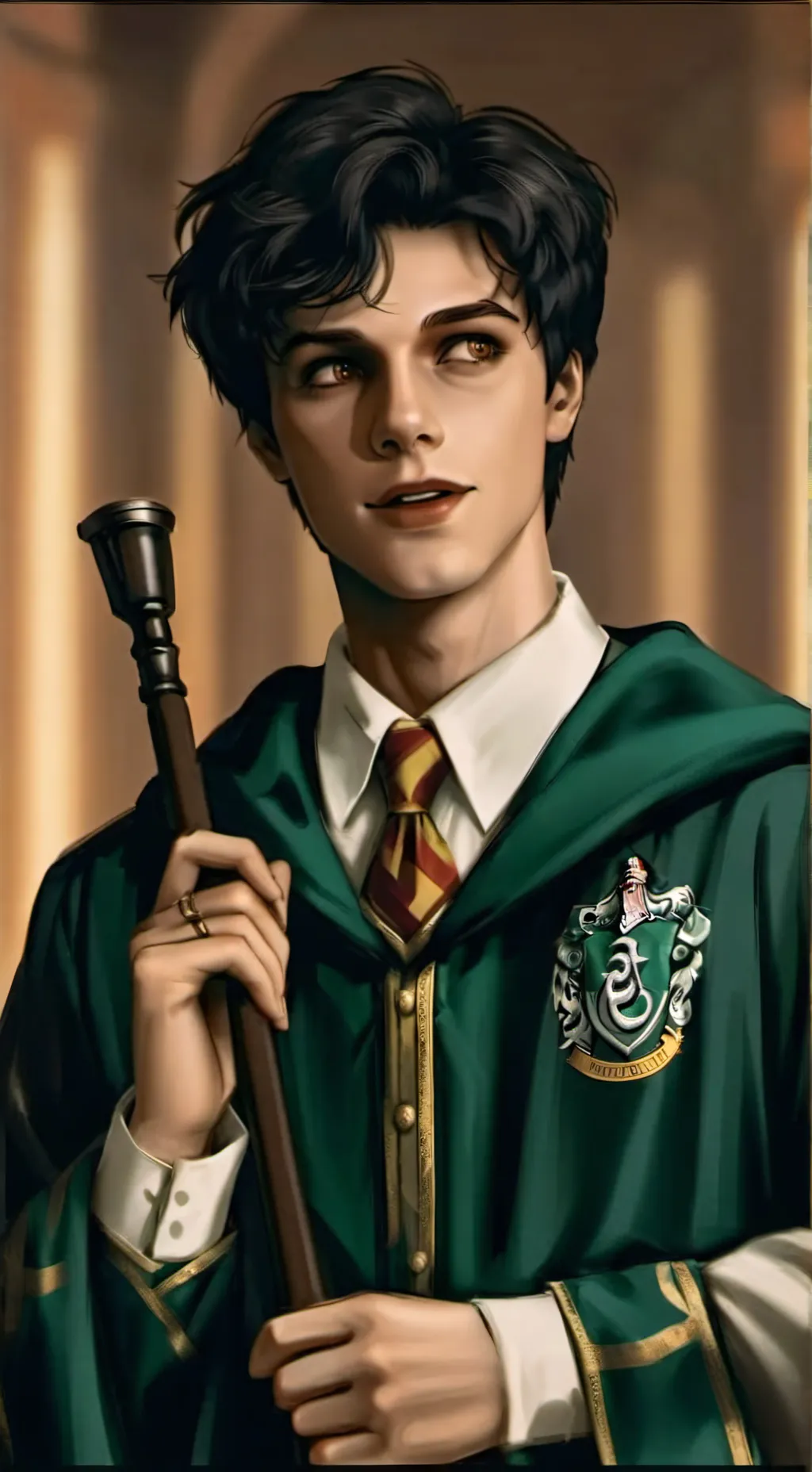 ai character: accident hogwarts  background