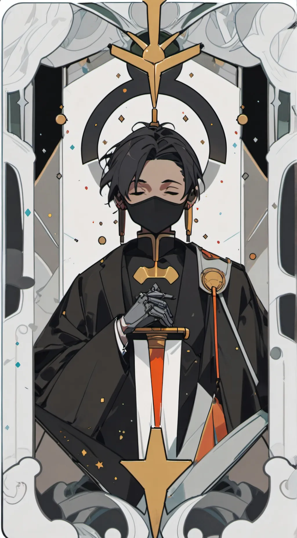 ai character: noisy boy background