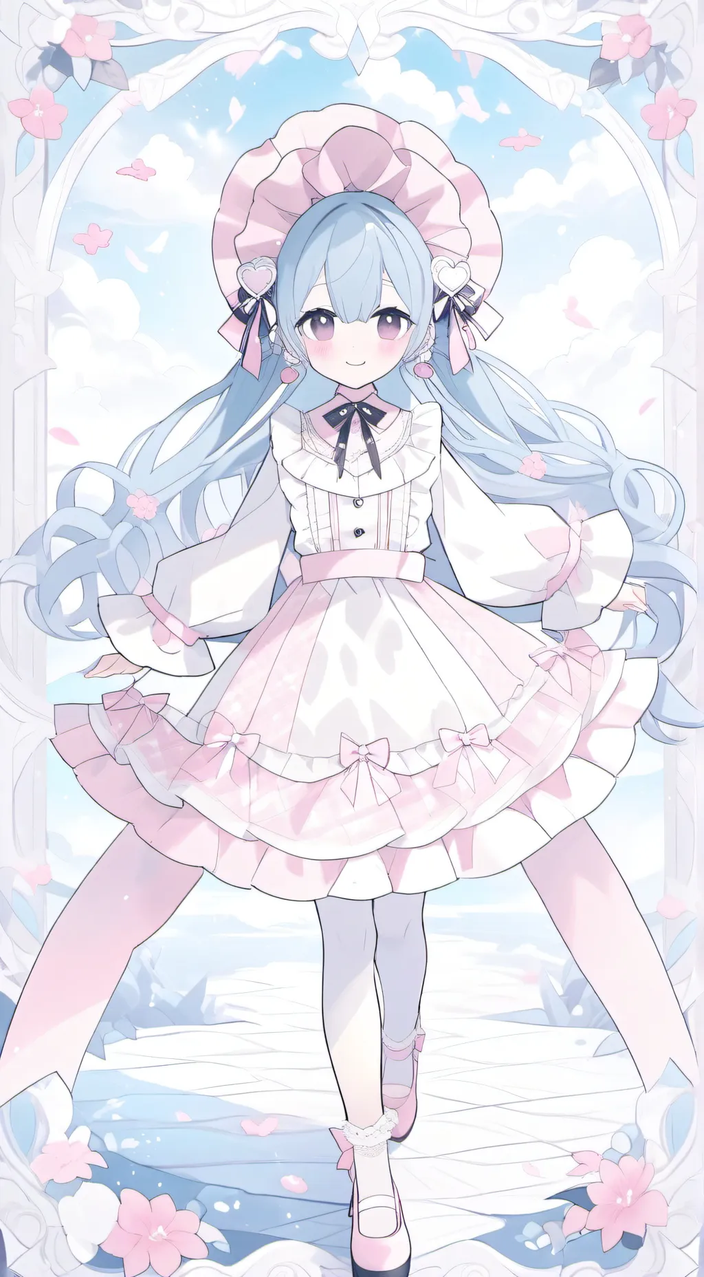 ai character: Tu latina y Bnha background