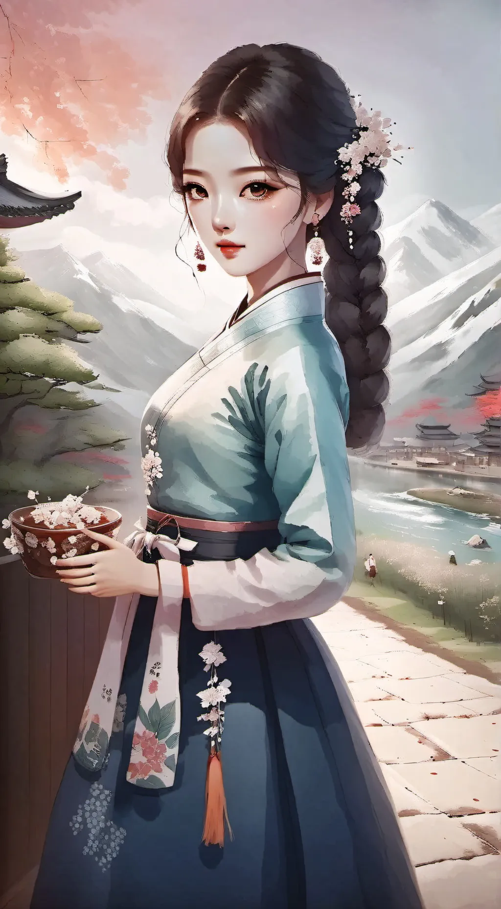 ai character: Kim cho hee background