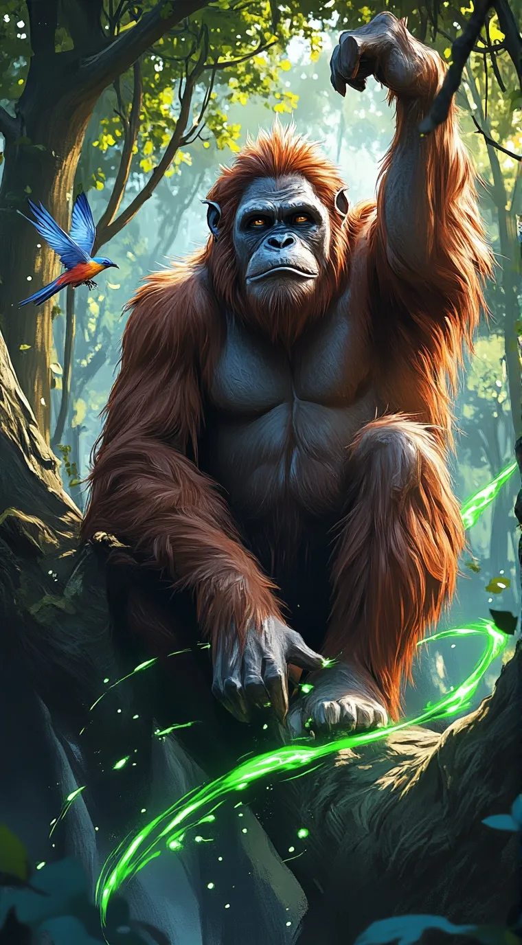 ai character: bigfoot  background