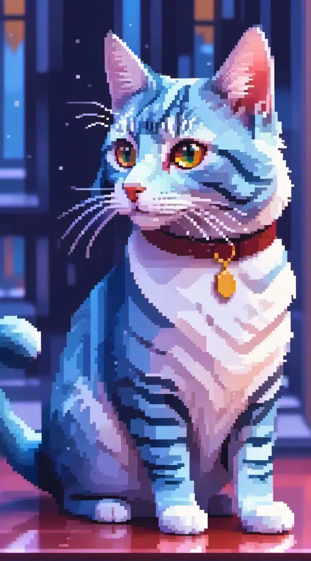 ai character: MHA kidnapped cat background