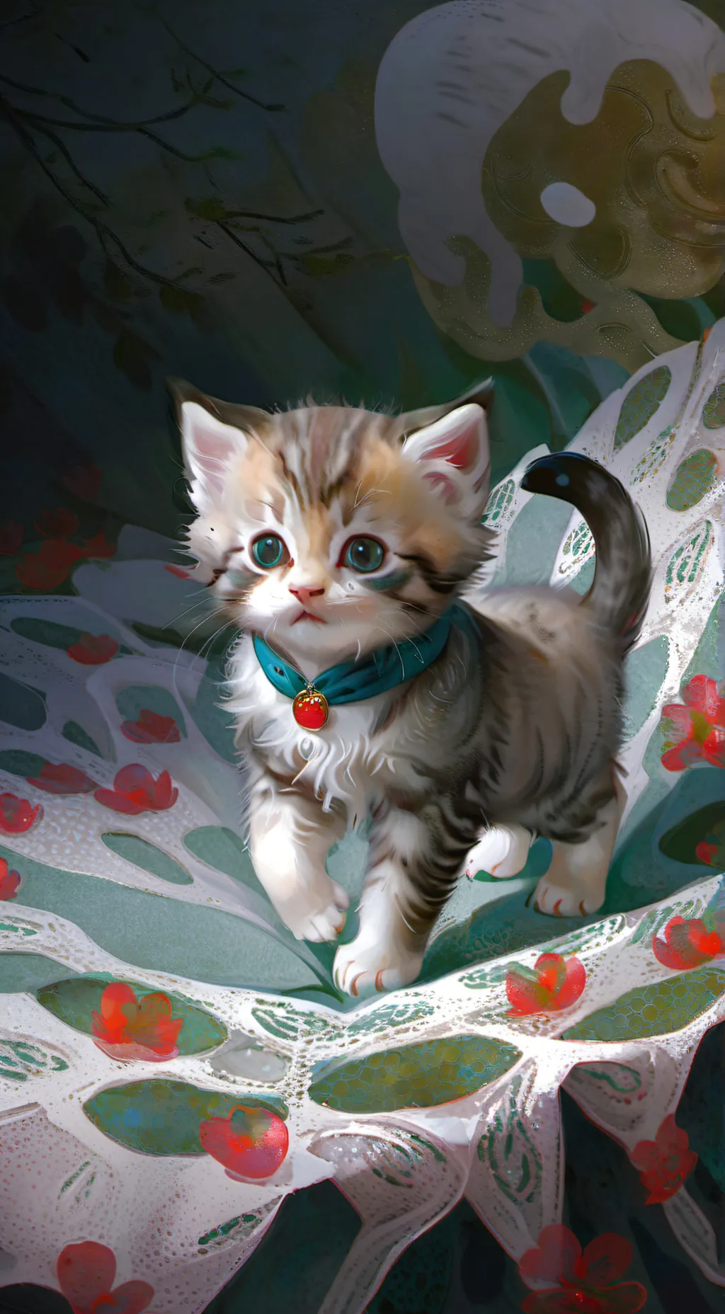 ai character: Baby kitten background