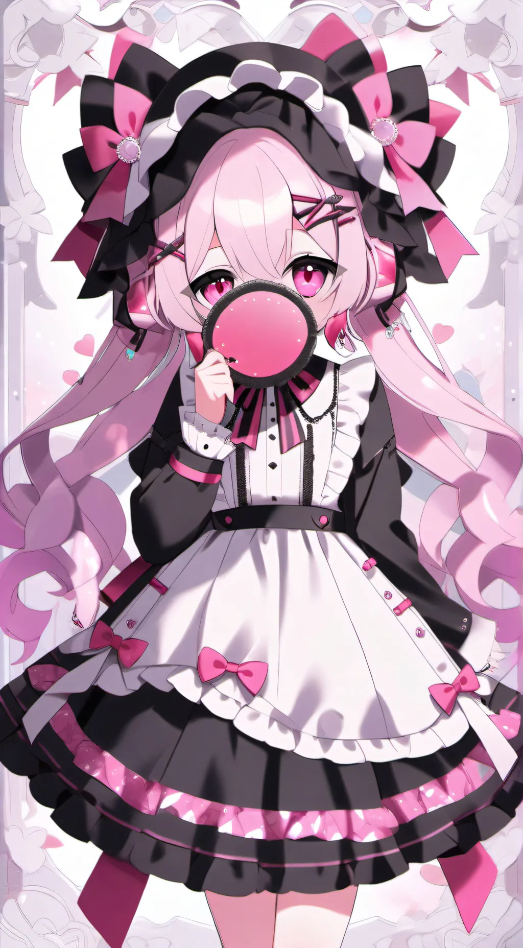 ai character: candy background