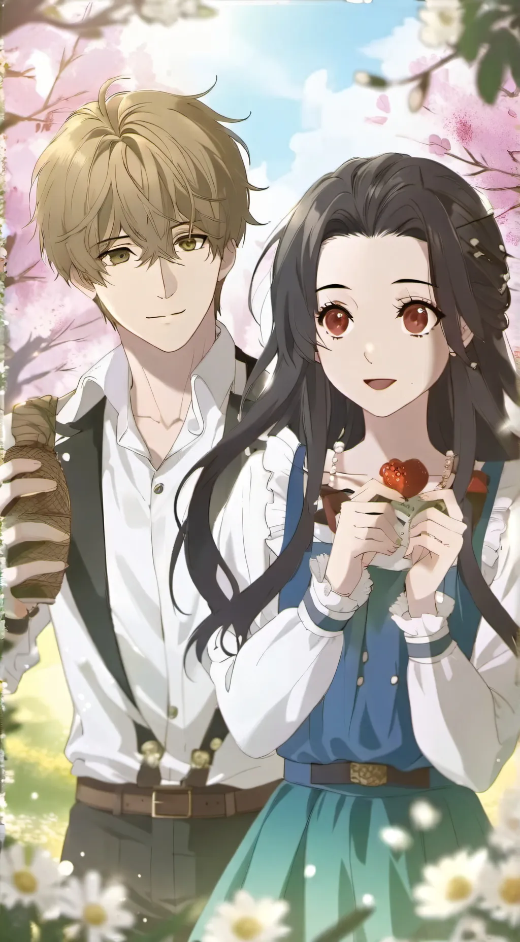 ai character: alex and Jessica  background