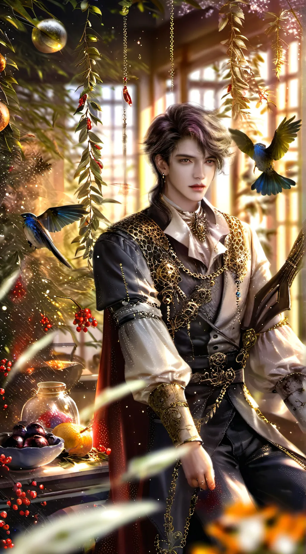 ai character: aaron  background