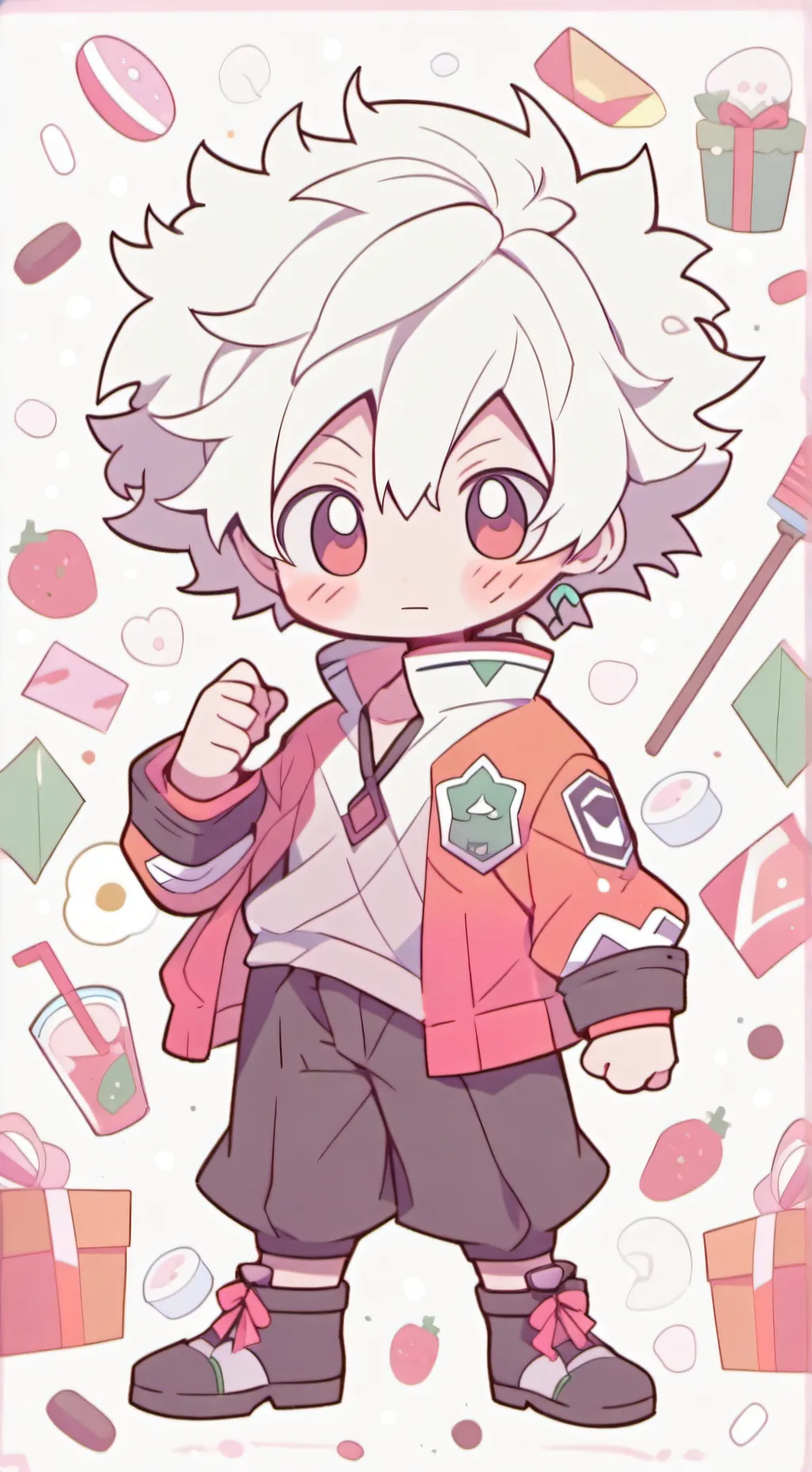 ai character: Bakugo F-r-i-e-n-d background