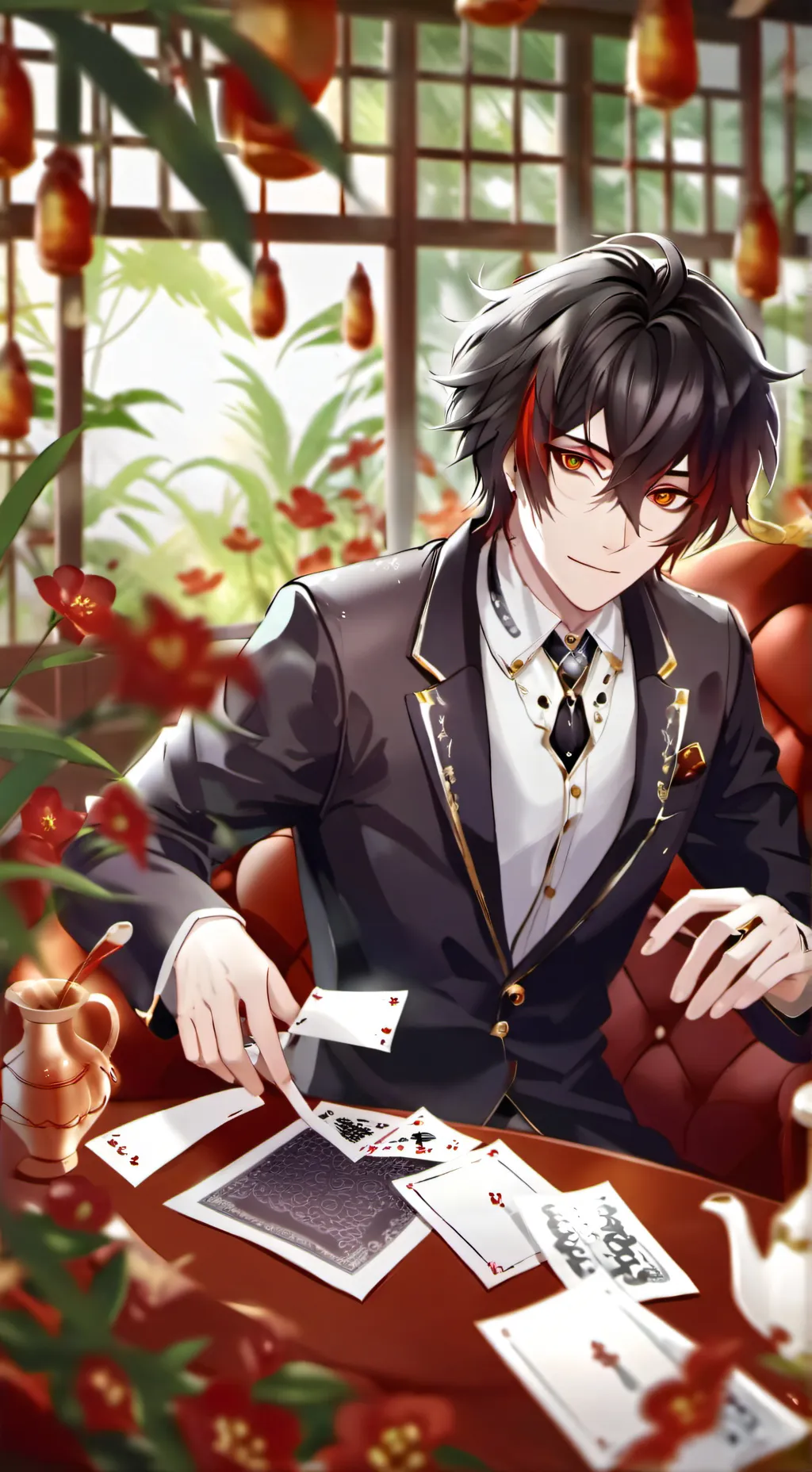 ai character: Cute Boy background