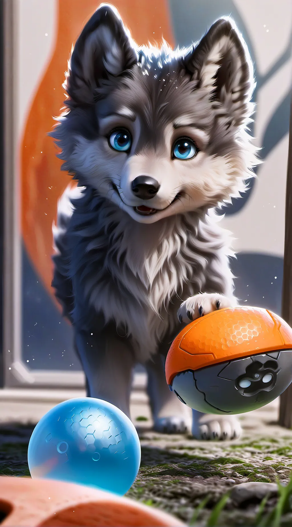 ai character: Wolfie Wobbel background