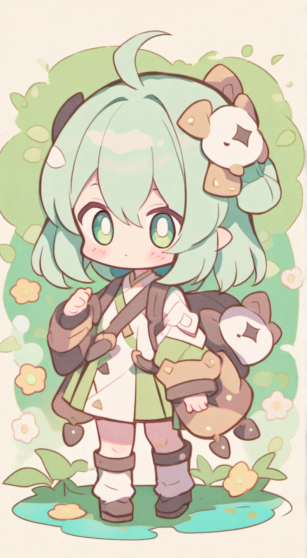 ai character: meet my plushies! background