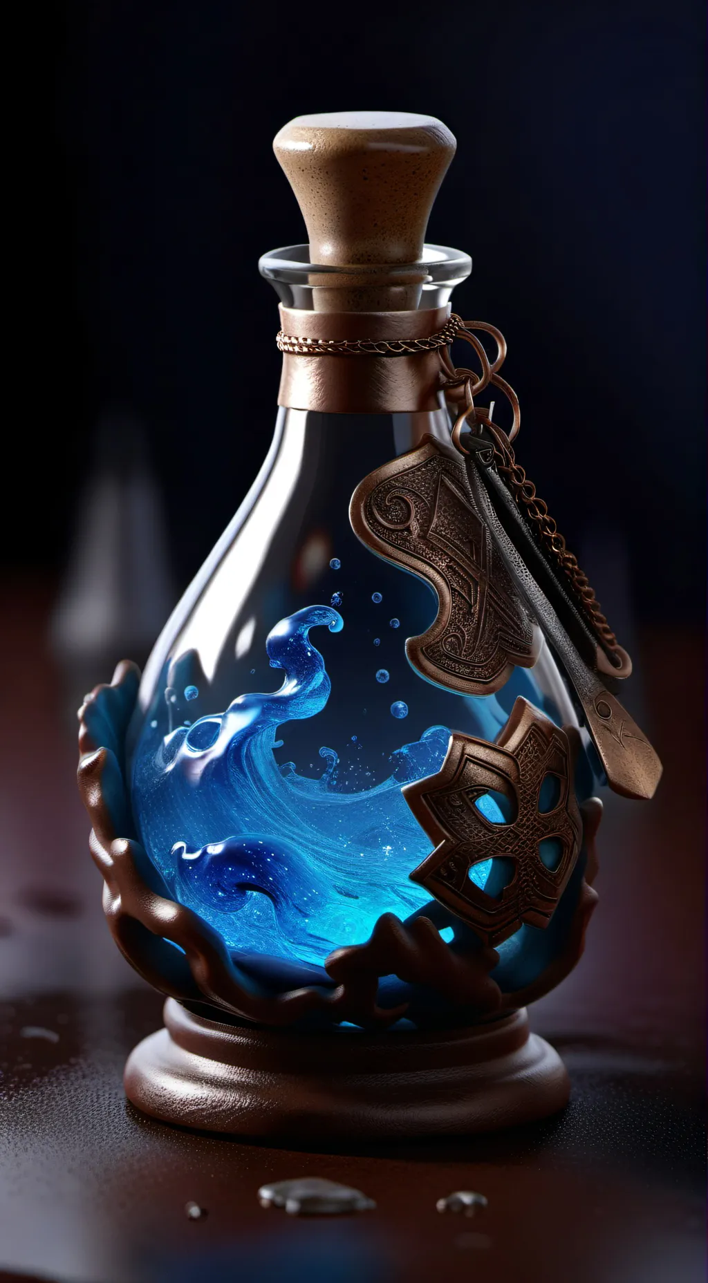 ai character: mini mini potion background