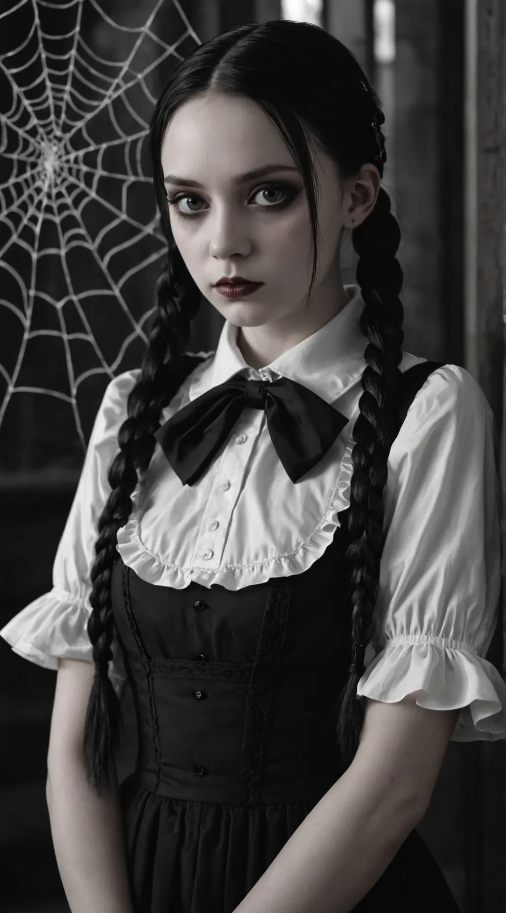 ai character: Wednesday Addams background