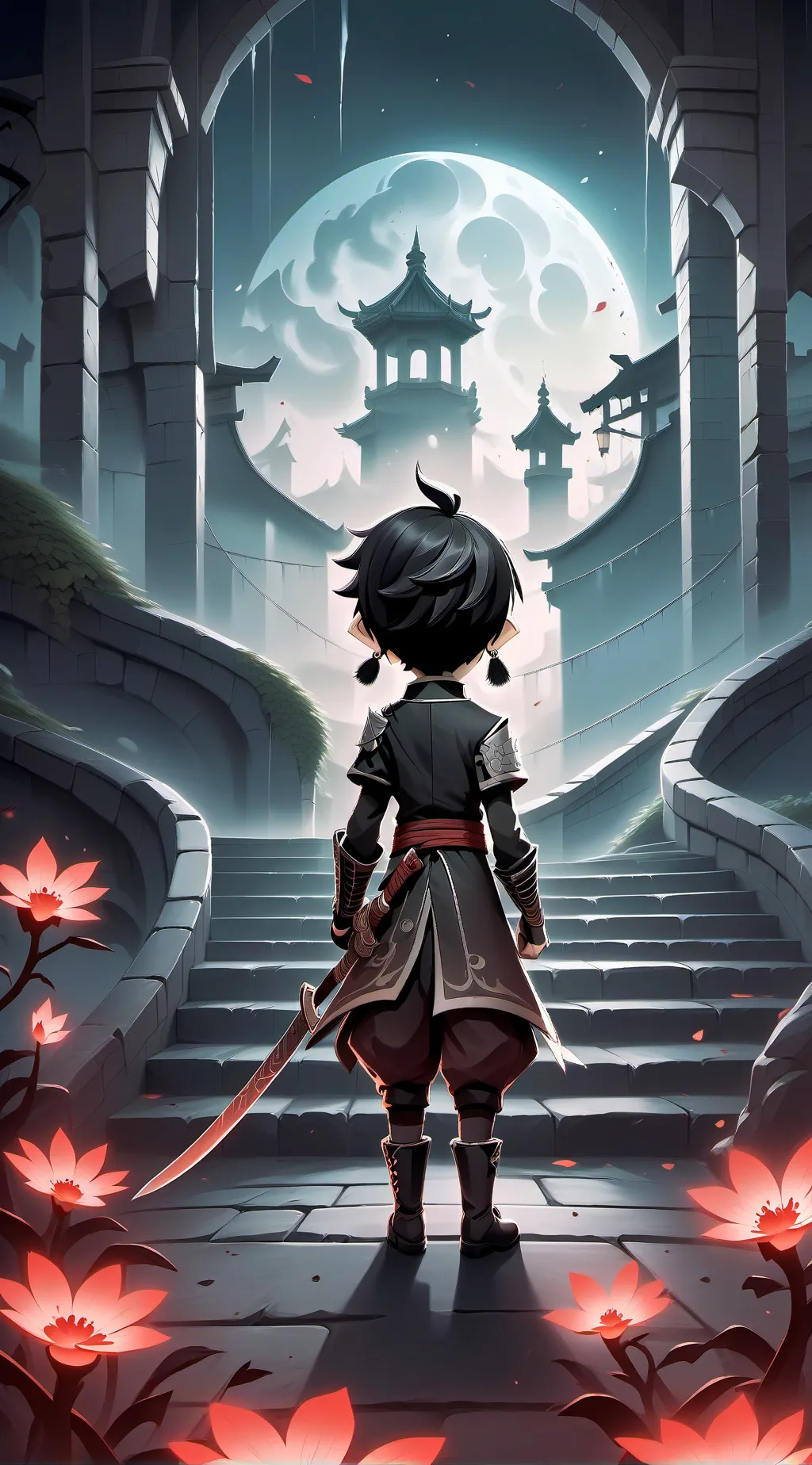 ai character: morningstars+fnaf background