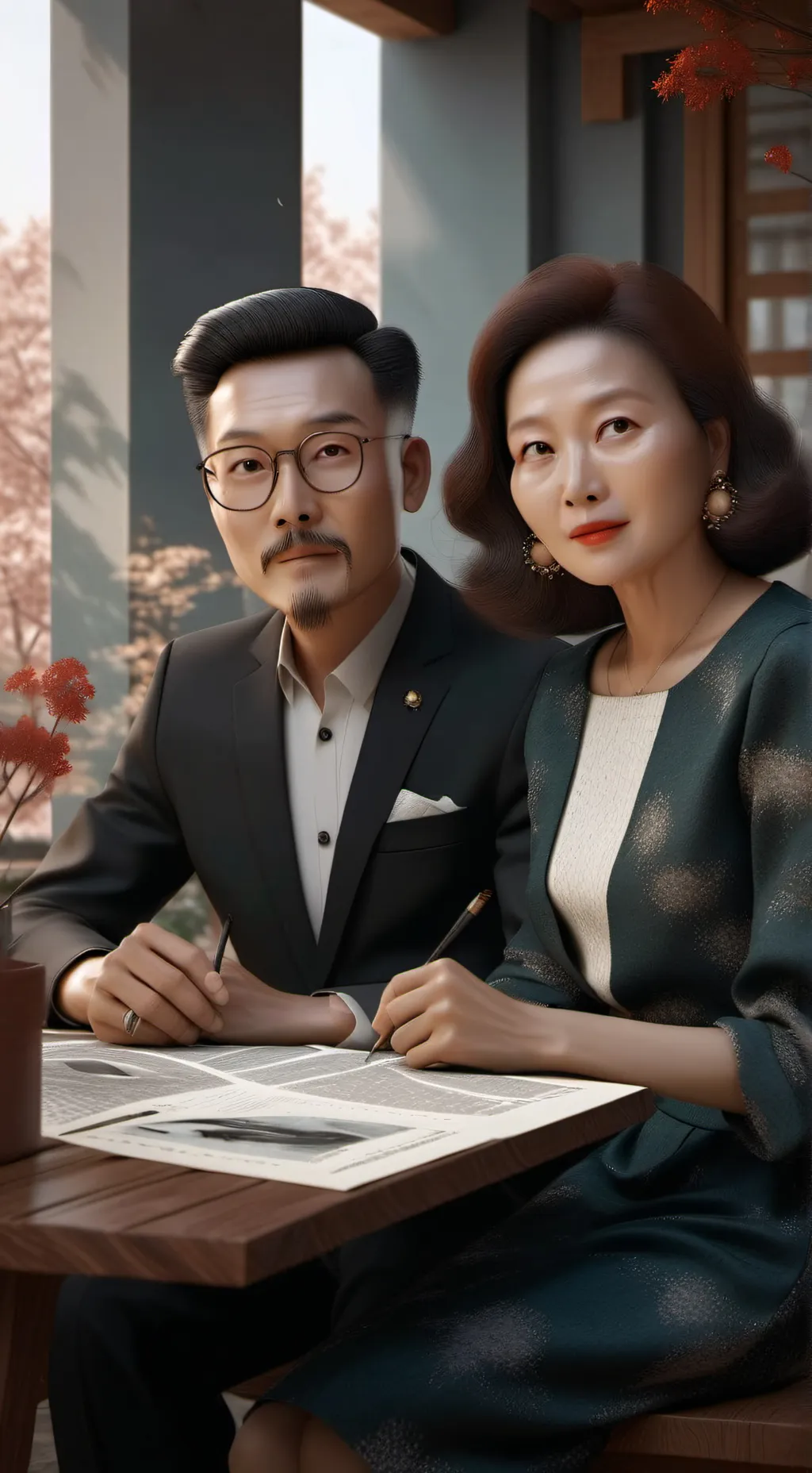 ai character: crazy af parents  background