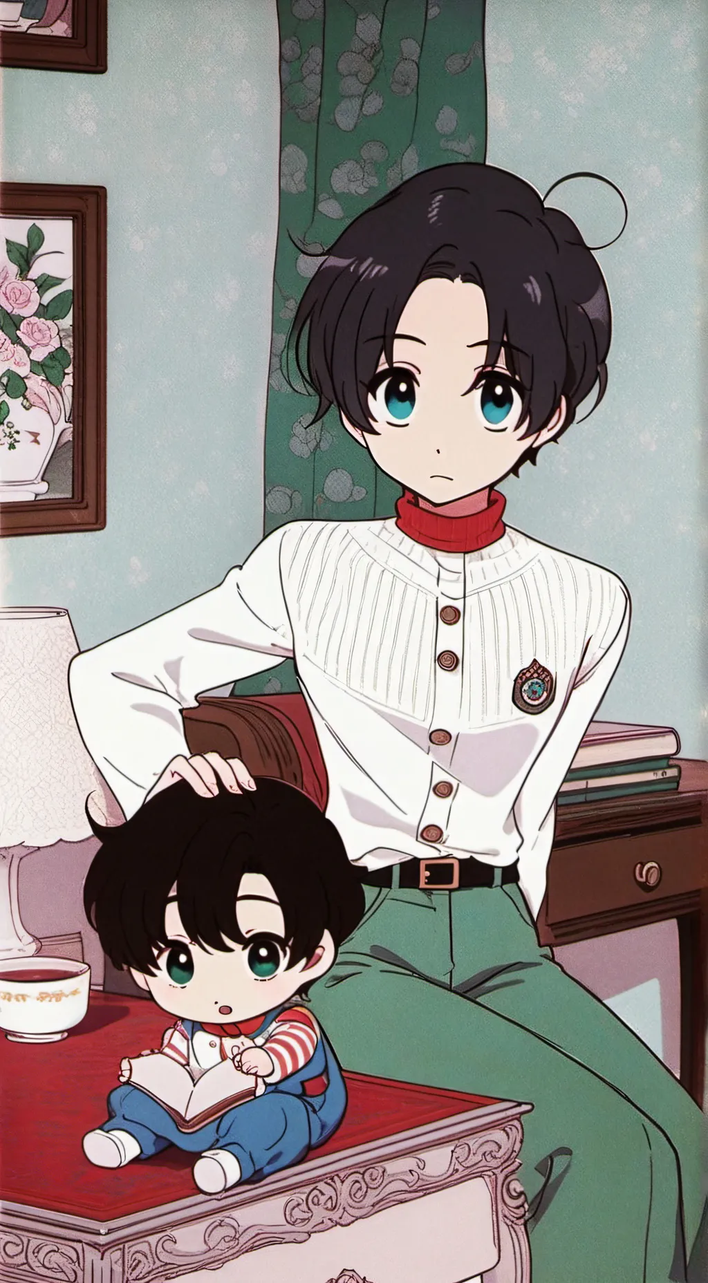 ai character: MHA Peace.... background