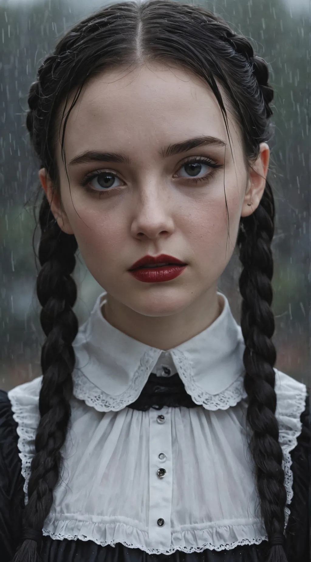 ai character: Wednesday Addams background