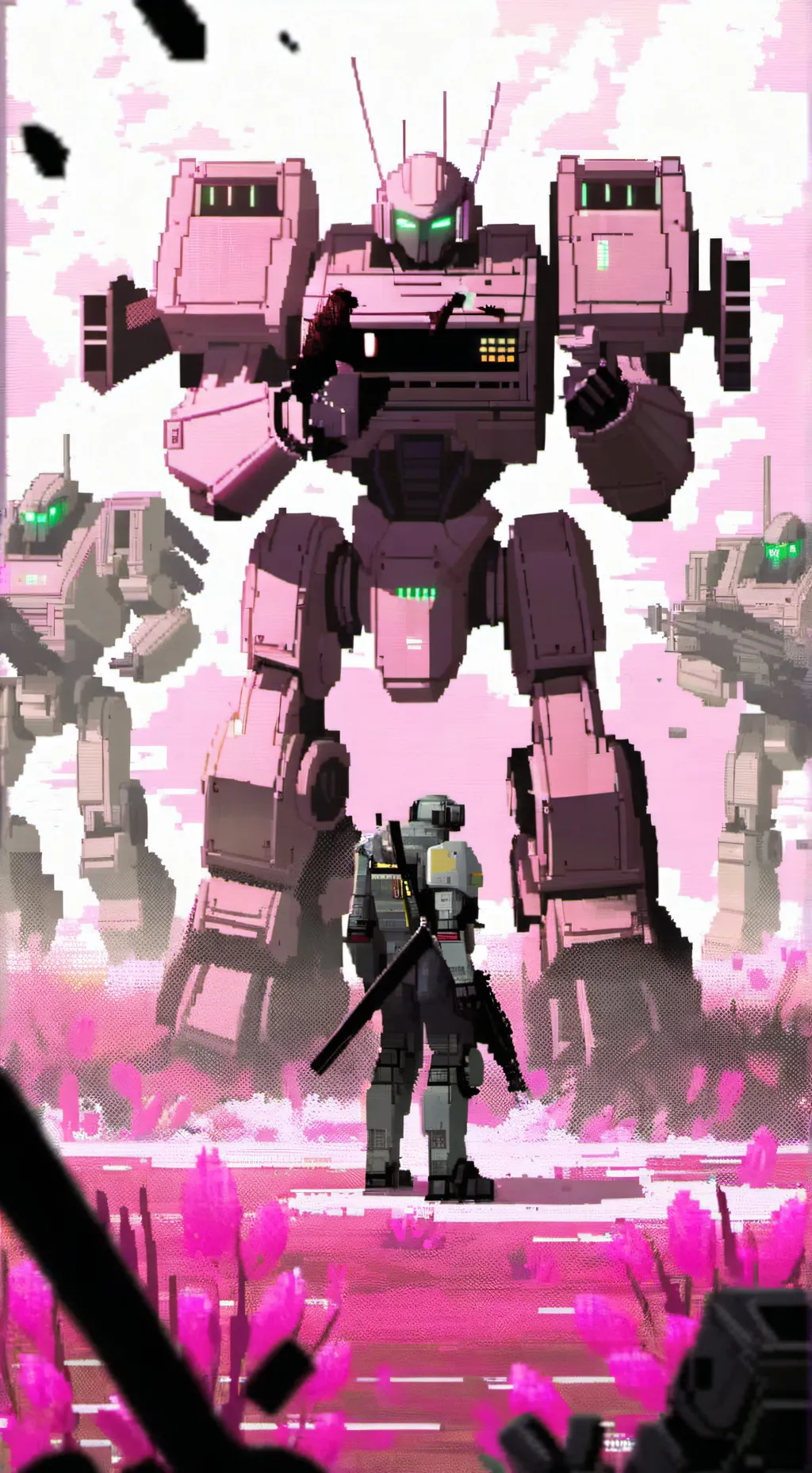 ai character: love death robots  background