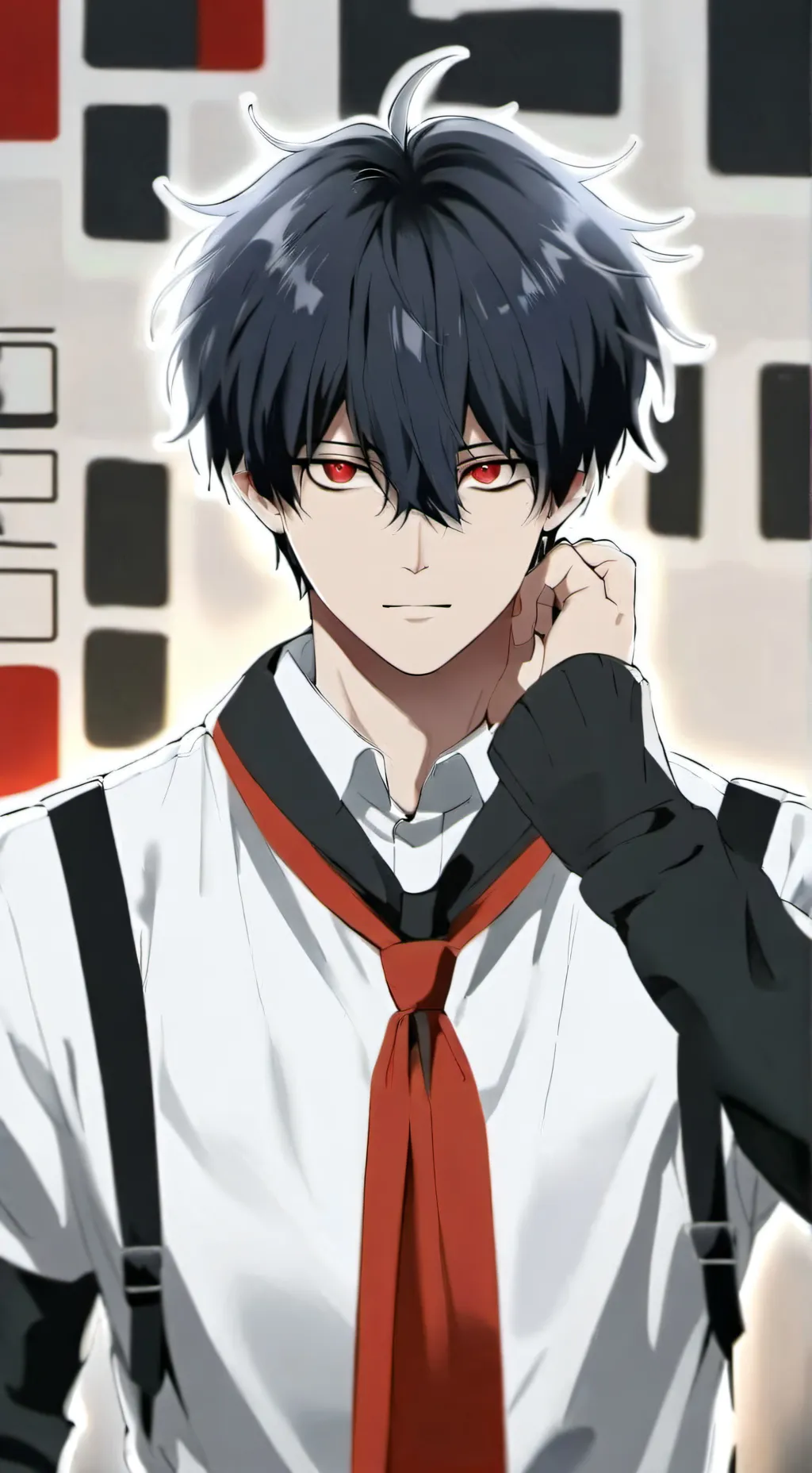 ai character: Adrian  background