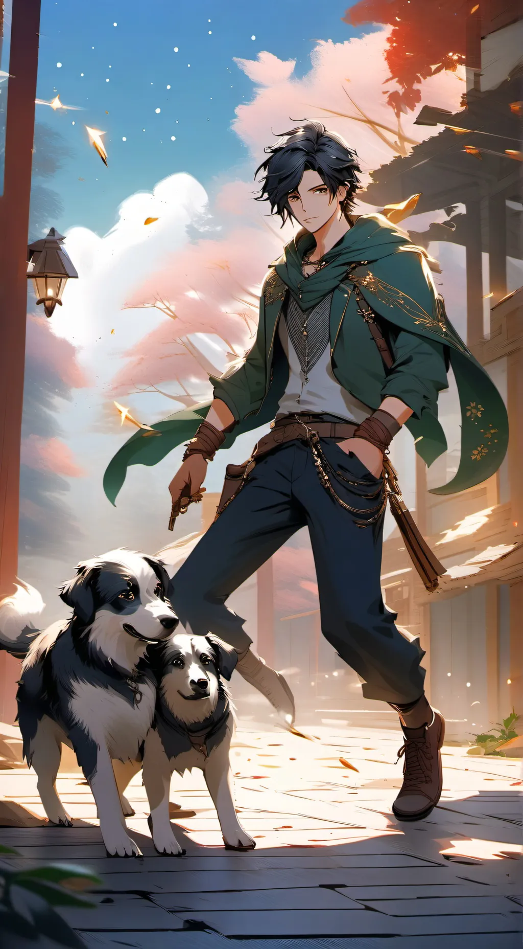 ai character: Leo background