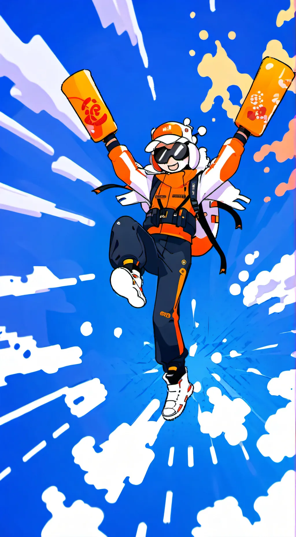 ai character: доставщик background