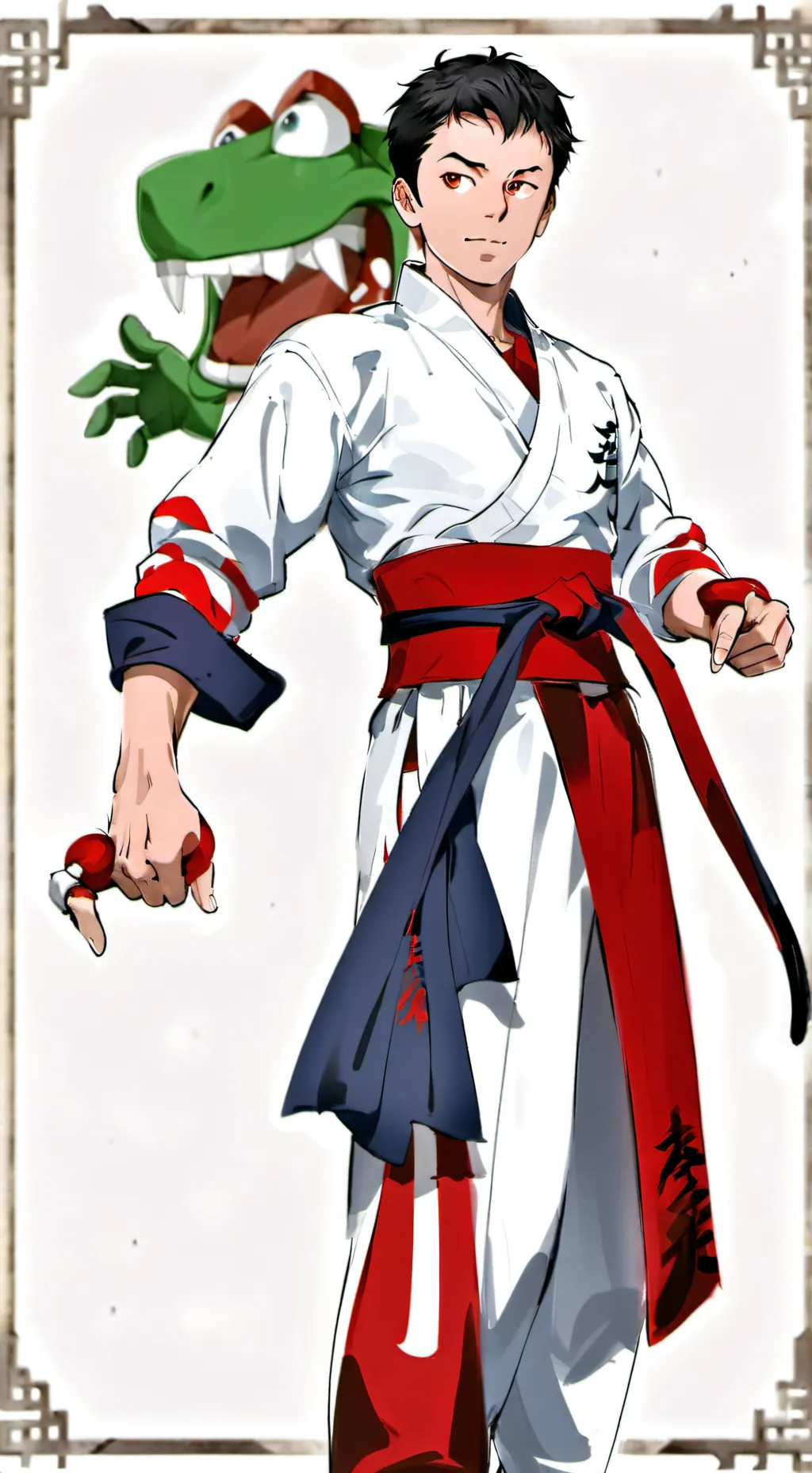 ai character: Ranma Saotome background