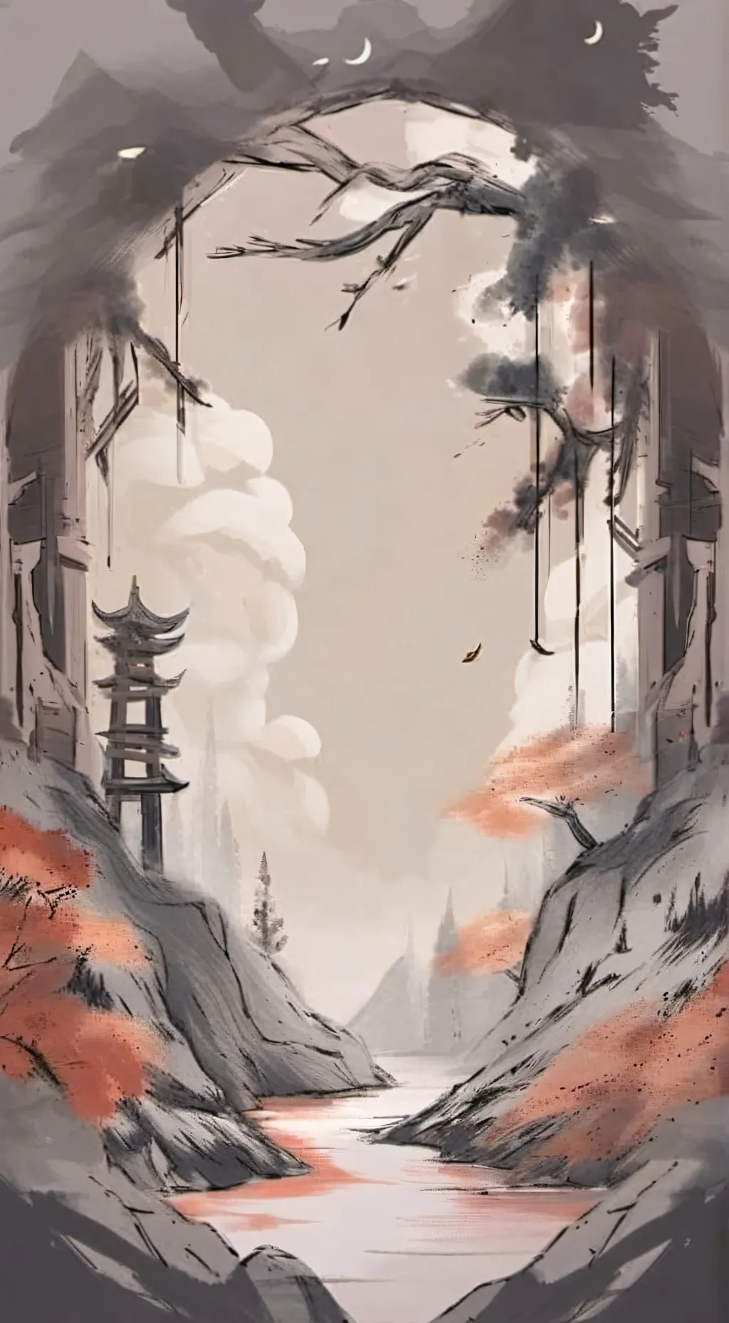 ai character: wenda x gray background