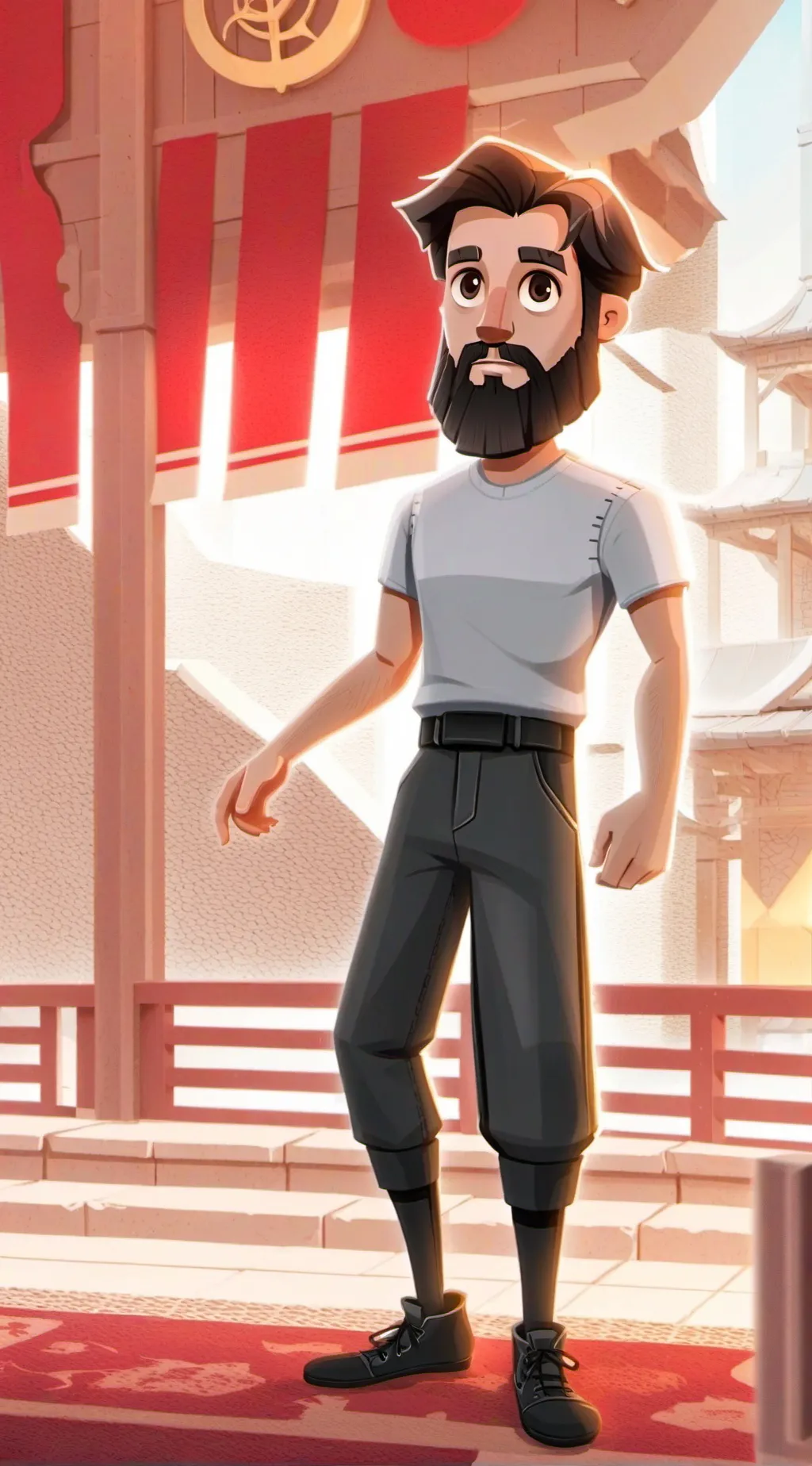 ai character: wolverine  background