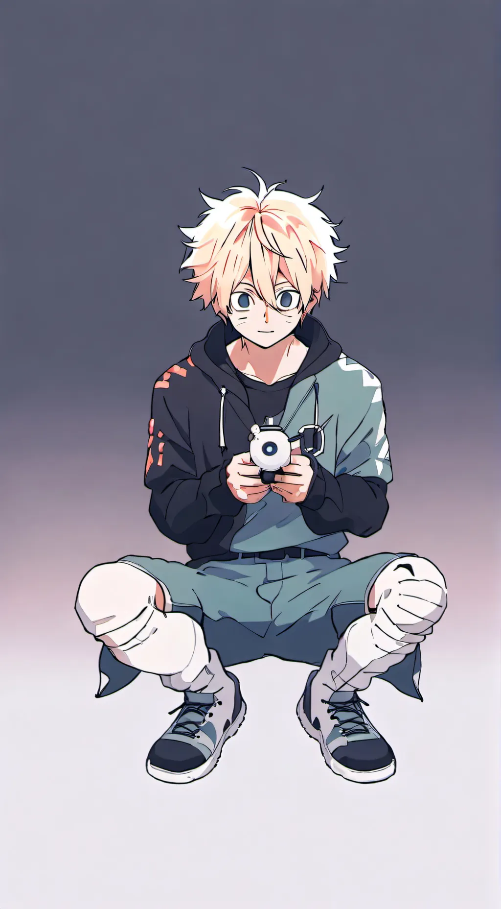 ai character: Mha weird background