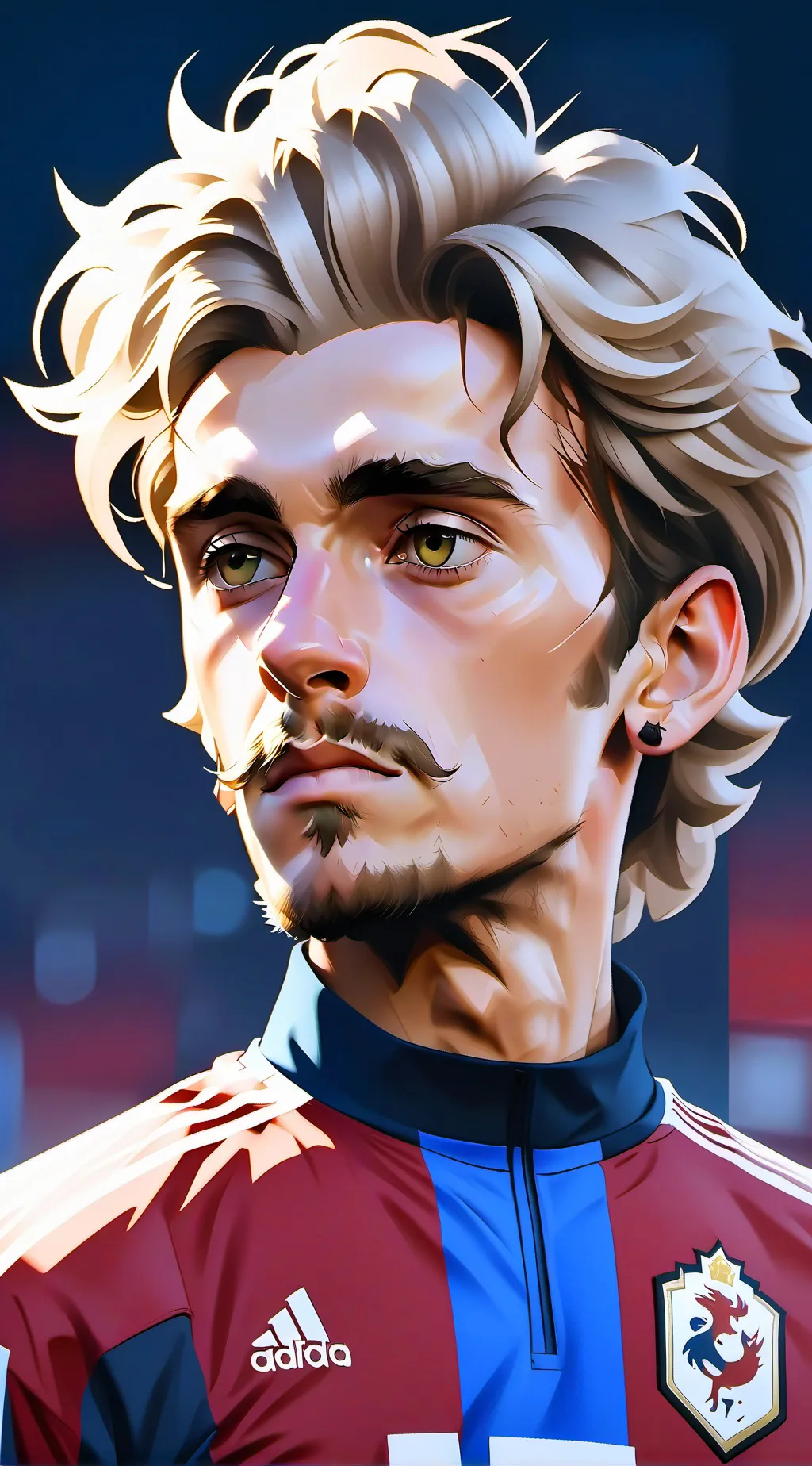 ai character: Antonio Griezmann background