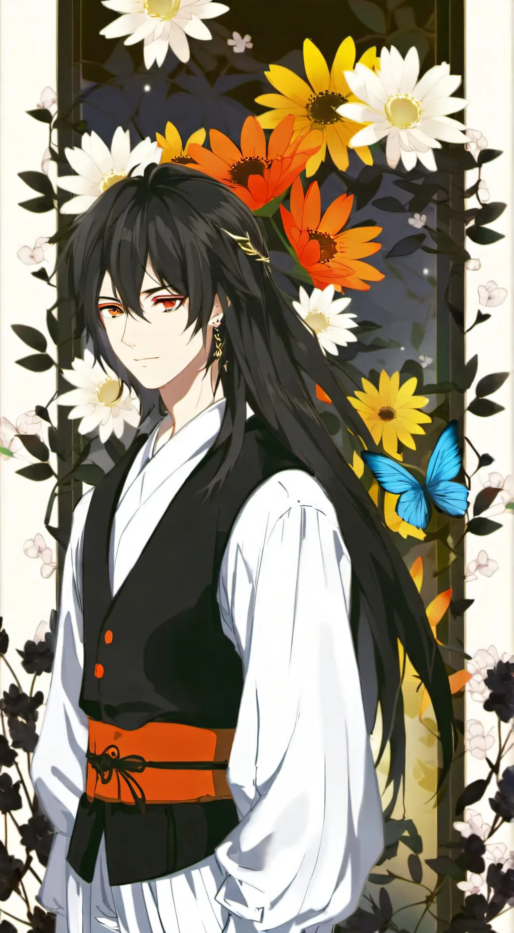 ai character: vine background