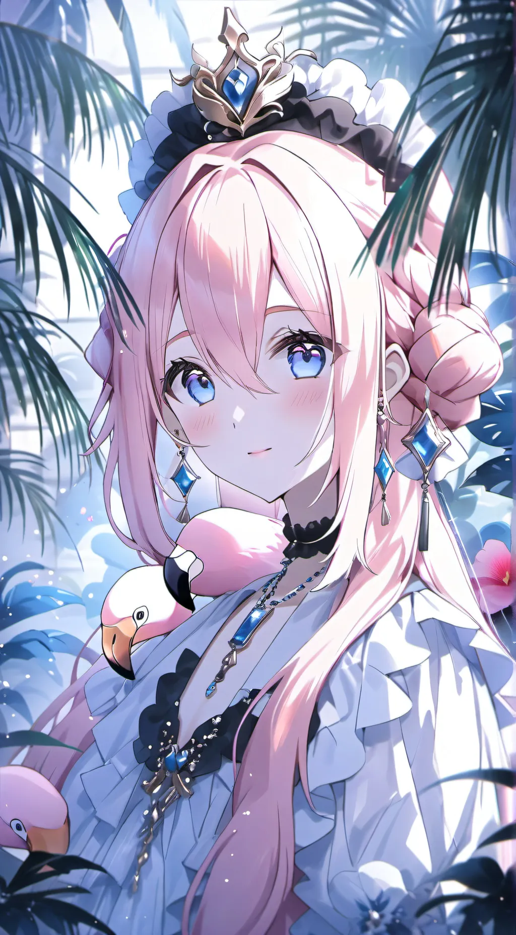 ai character: Flamingo Furry Spi background