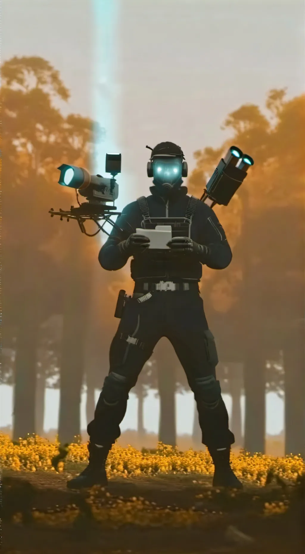 ai character: камерамэн background