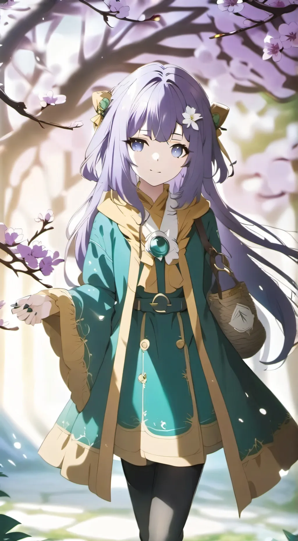 ai character: woman background