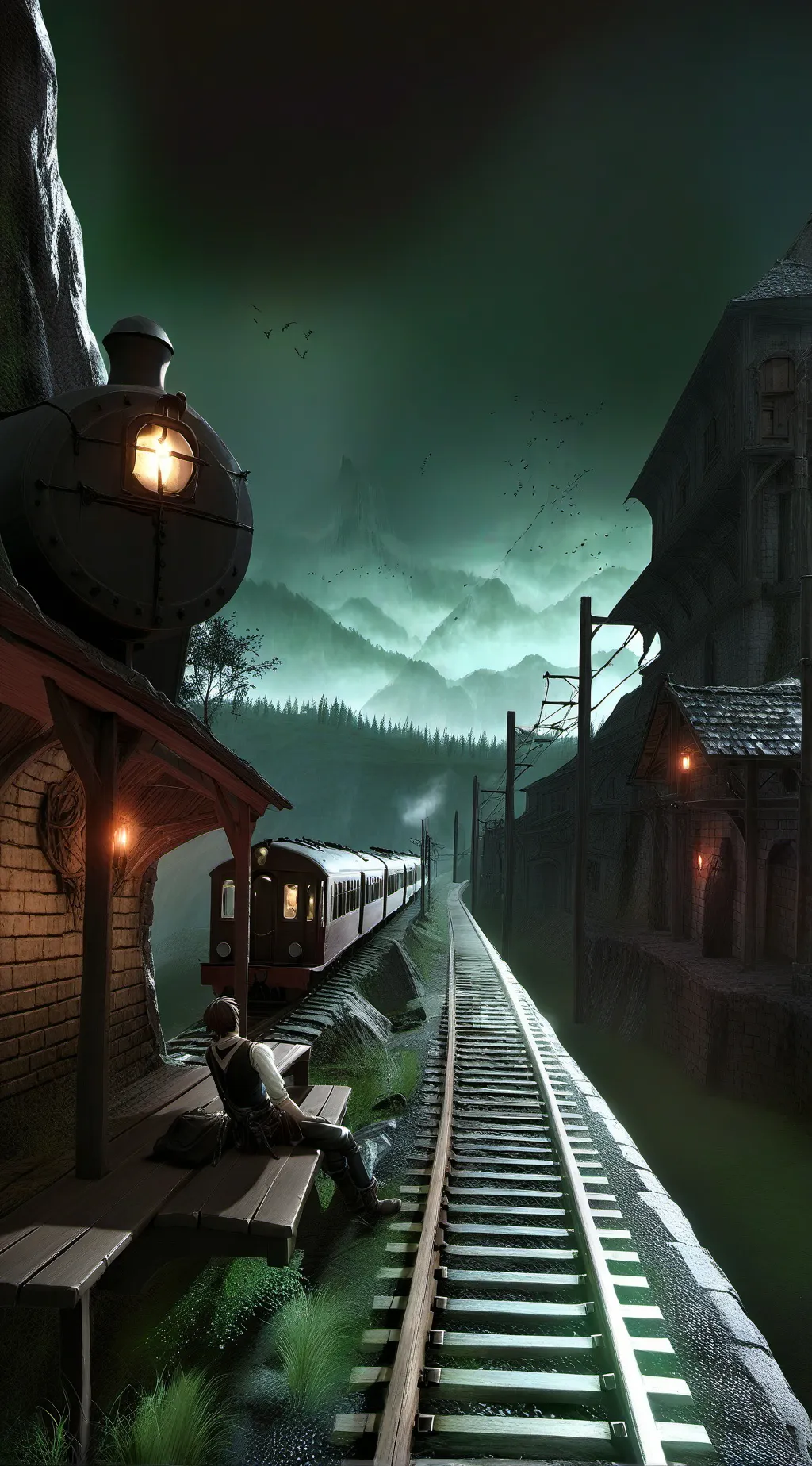 ai character: HH necklace  background