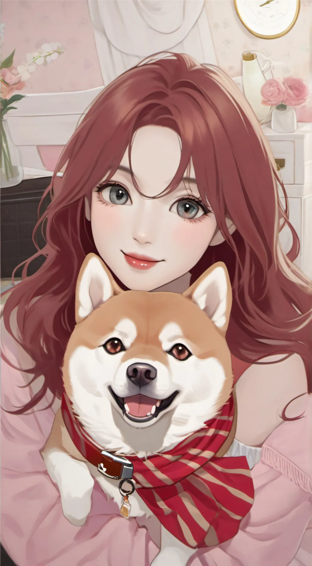 ai character: Pixel background