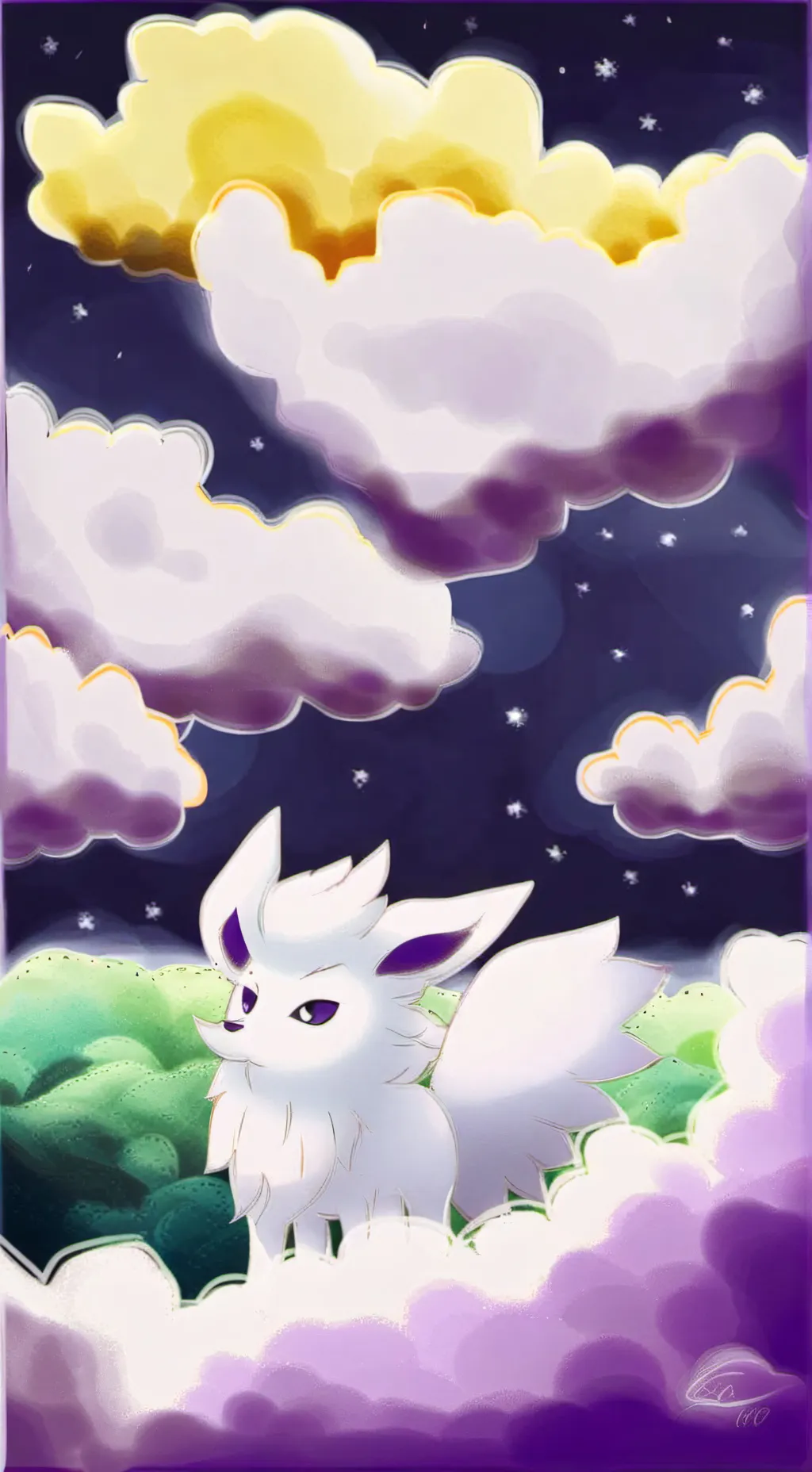ai character: Alolan Ninetales background