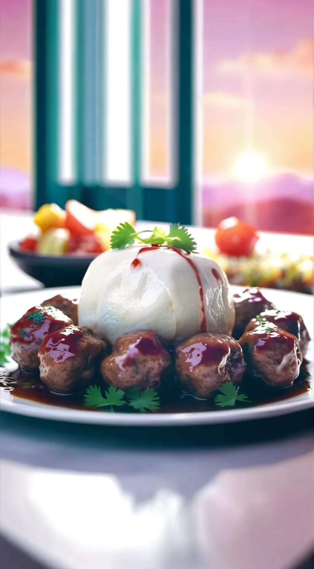 ai character: Thanos(squidgames) background