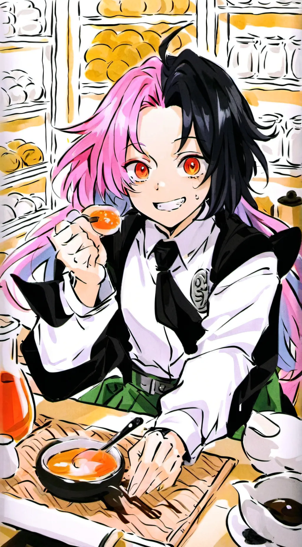 ai character: 🐍🌸~OBAMITSU~🌸🐍 background