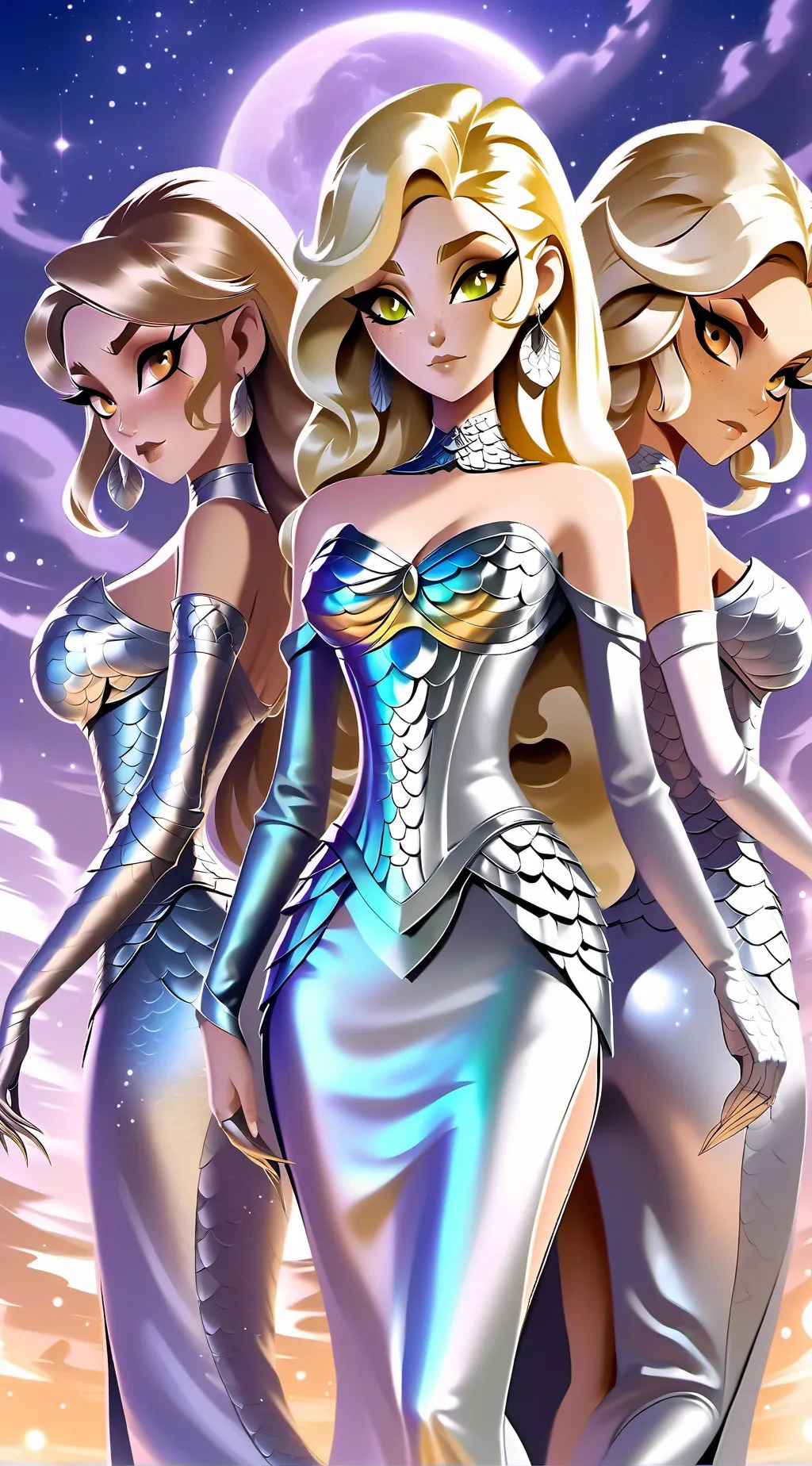 ai character: Callist, Eura, Io background