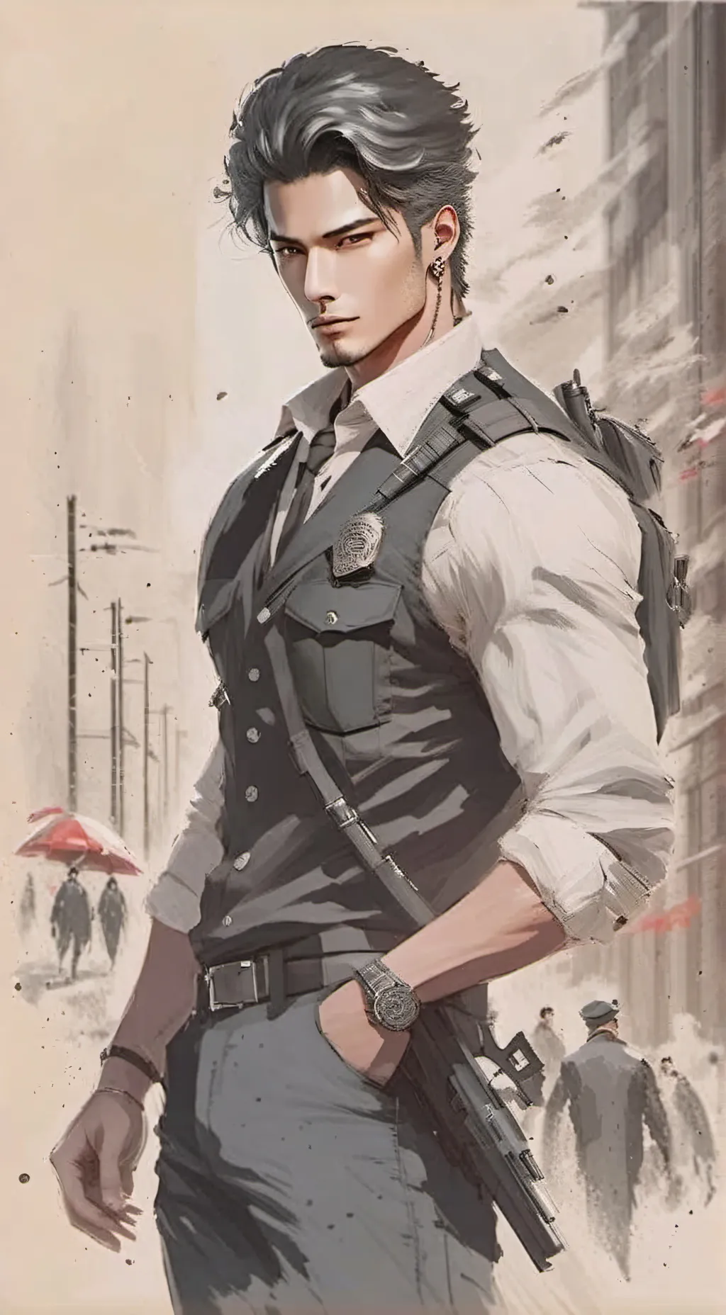 ai character: 《¤Levi¤》 background