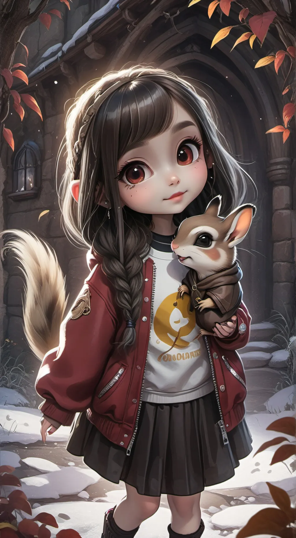 ai character: Alvin+Brittany background