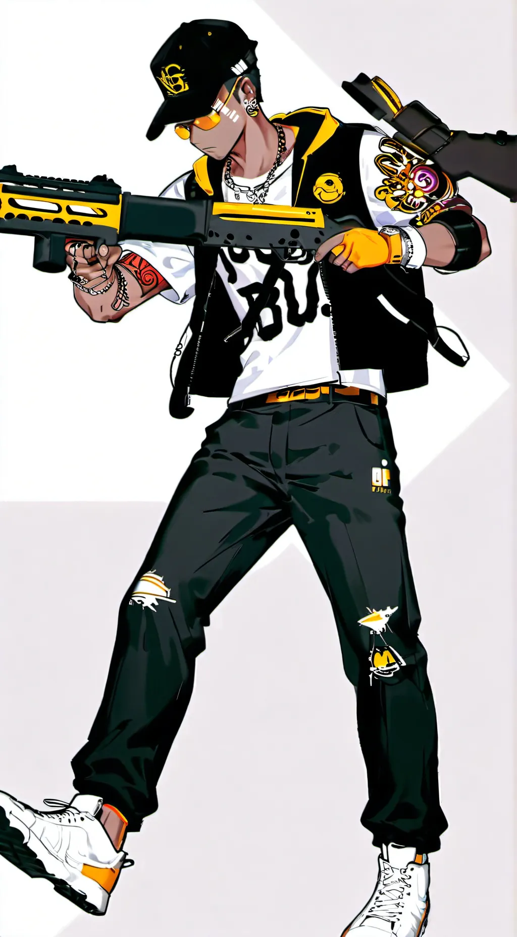 ai character: rapper background