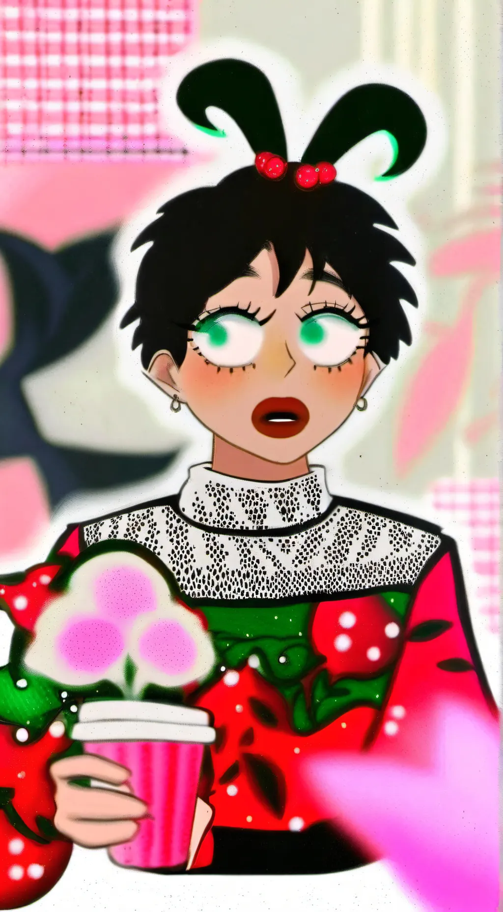 ai character: preppy deku background