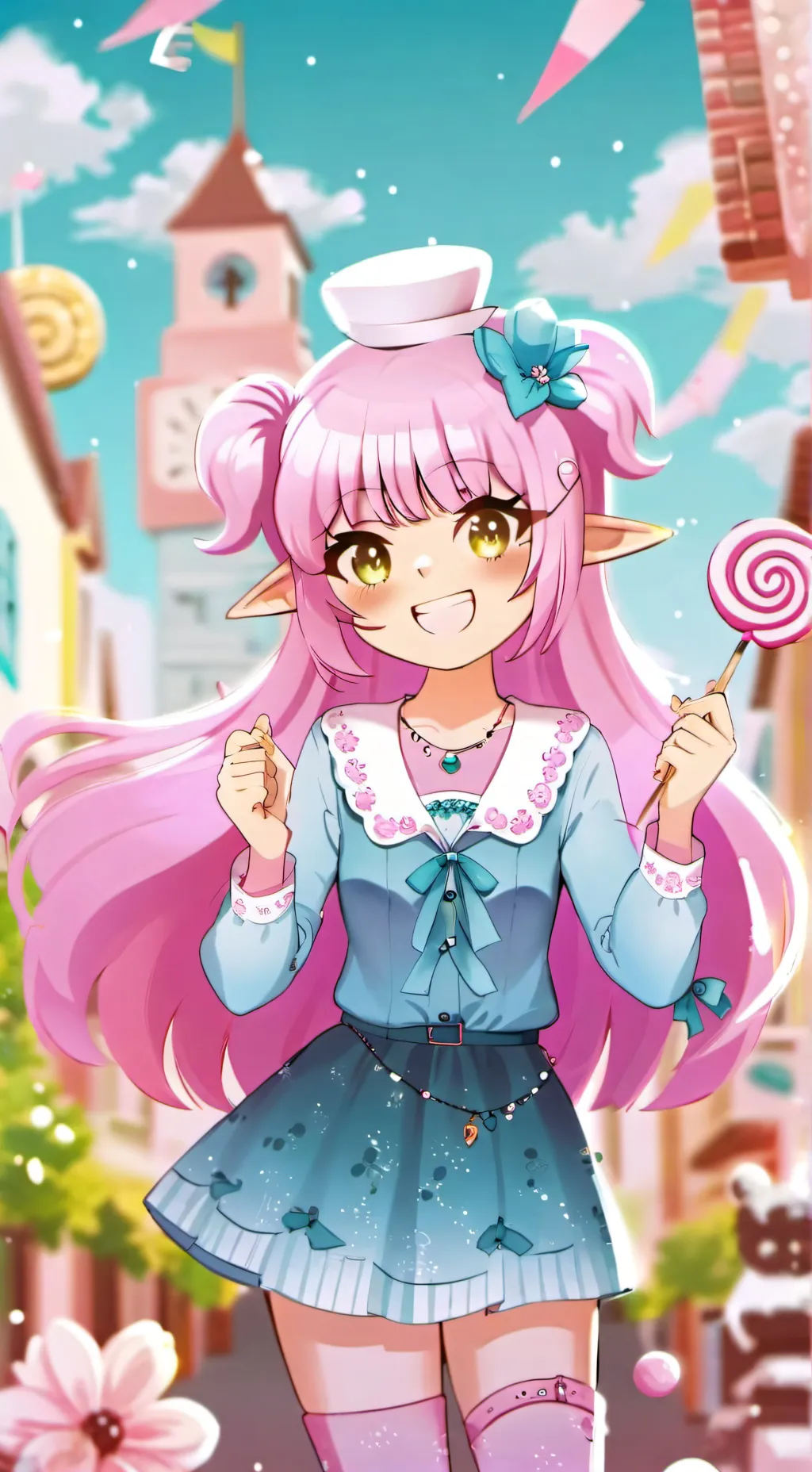 ai character: Vanilbean 🌸 background